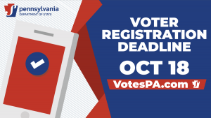 Voter Registration Deadline 10/18/2021